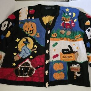 Eagle's Eye Vintage Rare 90s Halloween Sweater.